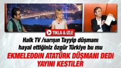 İhsanoğlu eleştirilince Halk Tv yayını kesti