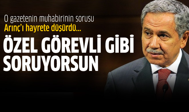 Arınç'tan Zaman Muhabiri'ne Tokat: Özel Görevli Gibi Soruyorsun!