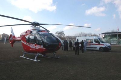 Bebek, Ambulans Helikopterle Sevk Edildi 