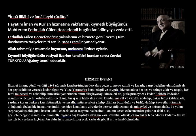 FETÖ Elebaşı Fetullah Gülen Öldü İddiası