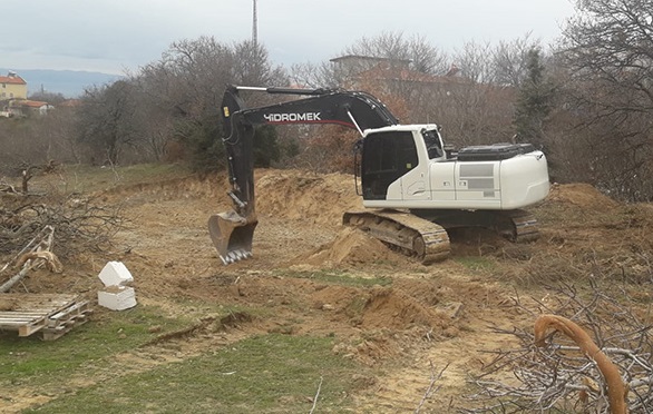 Çalınan iş makinesi Edirne'de bulundu