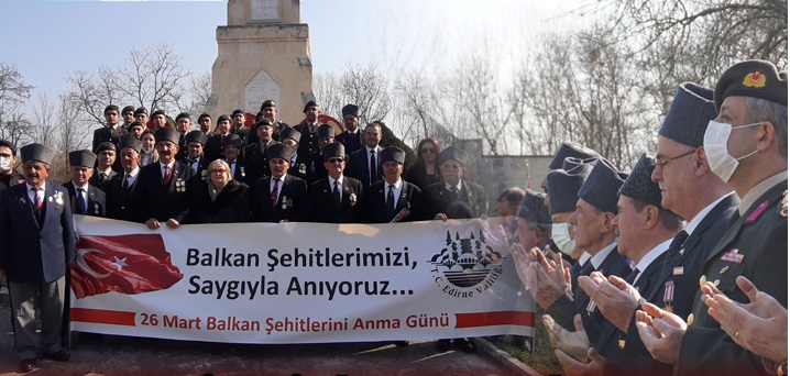 Balkan Şehitleri düzenlenen törenle anıldı