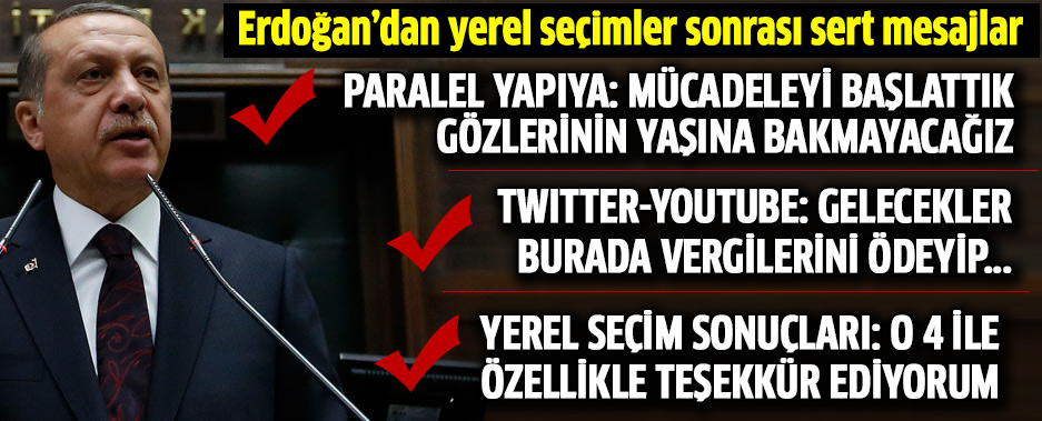 Erdoğan'dan Yerel Seçimler Sonrası Paralel Yapıya Şok Mesajlar! VİDEO