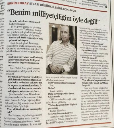 Erkin Koray'ın Başörtüsü Düşmanı Olduğu Ortaya Çıktı