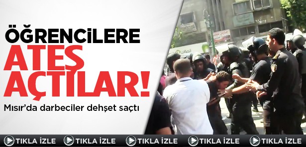 Mısırlı Öğrencilerin Üzerine Ateş Açtılar!