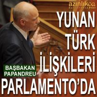 Başbakan Parlamento'da Yunan-Türk ilişkileri hakkında konuştu