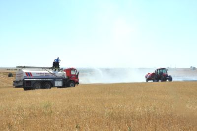 Edirne'de Anız Yangını: 100 Dönümlük Alan Yandı