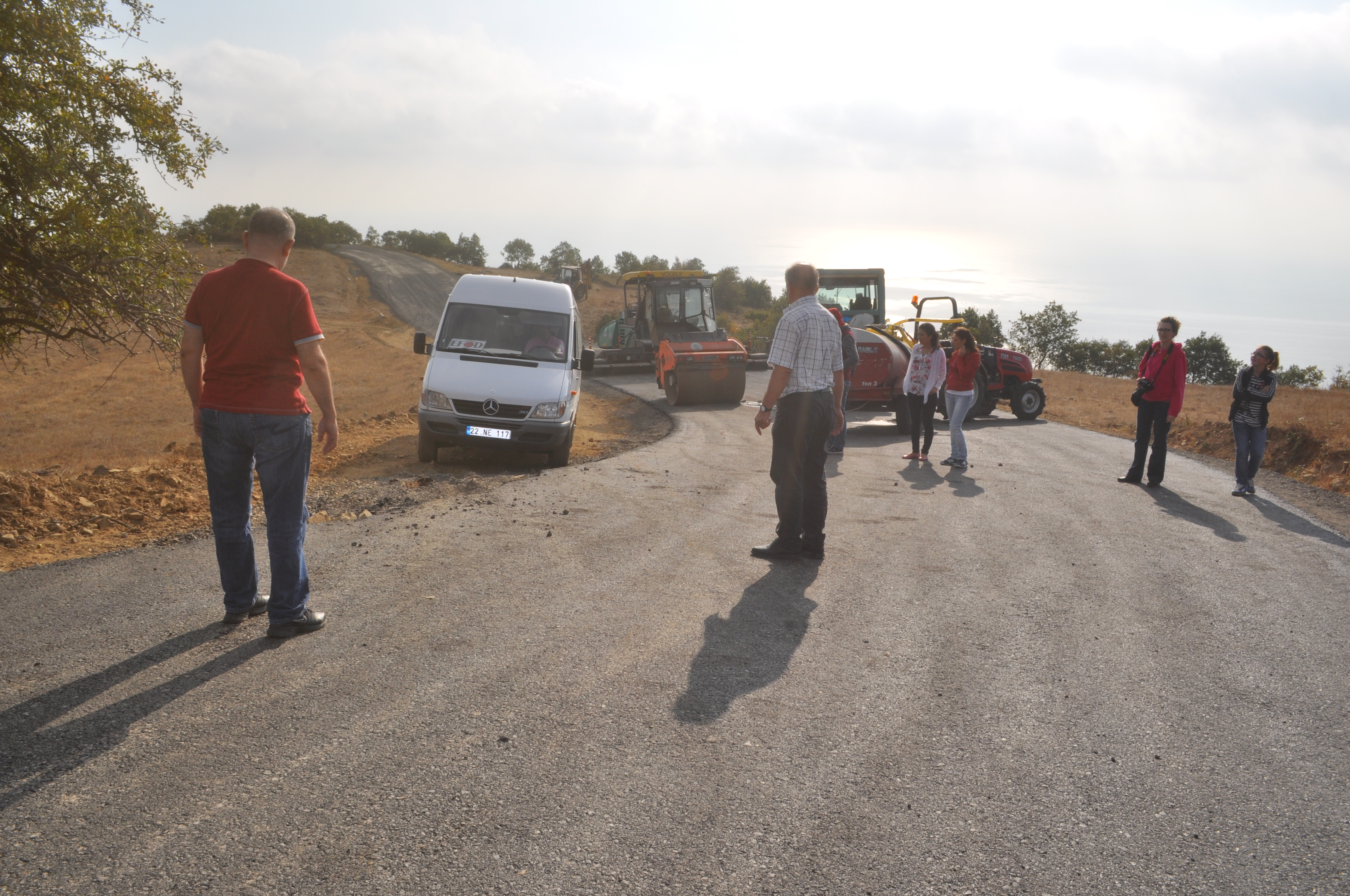 Fotoğrafçılara Asfaltlama Makinesi Engeli