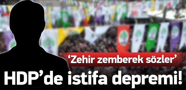 HDP'de deprem: Önemli isim istifa etti!