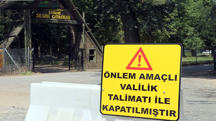 Ormanlık alanlara girişlere izin verilmiyor