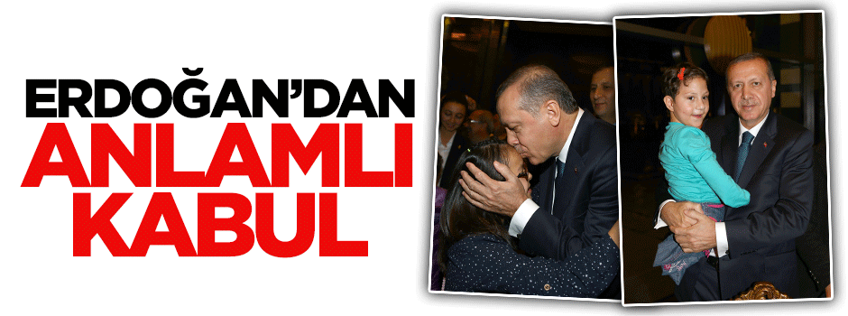 Erdoğan engellileri misafir etti