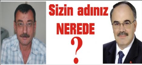 Sizin adınız NEREDE