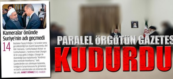 Başbakan’ın İran gezisi paralel örgütün gazetesini kudurttu!