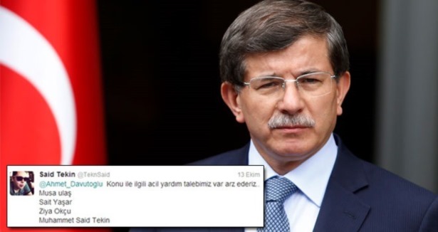 Bakan Davutoğlu'na Gizlice Twit Atıp Kurtuldular