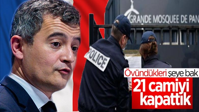 Fransa İçişleri Bakanı Darmanin: 21 camiyi kapattık