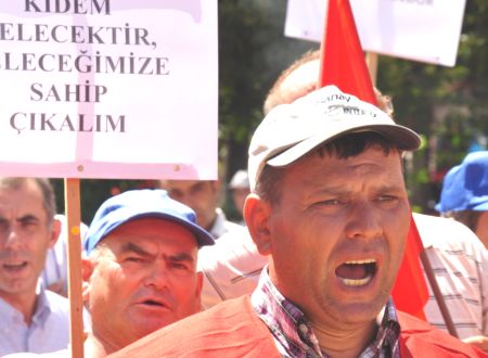 Dısk-genel Is Sendıkası ,Trakya Subesınden Protesto