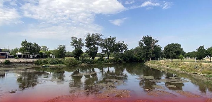 Tunca Nehri'nde su seviyesi yer yer 30 santimetreye kadar düştü