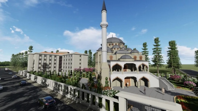 Sultan 1. Murat Devlet Hastanesi'nin karşısına Yapılacak cami için protokol imzalandı