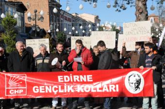 SİYASAL BİLGİLER FAKÜLTESİNDEKİ ÖĞRENCİ PROTESTOSU