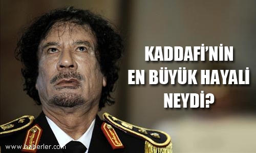 İşte Kaddafi