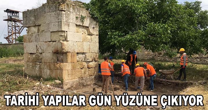 Cezaevi arazisinde bulunan tarihi yapılar gün yüzüne çıkıyor