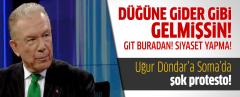 Uğur Dündar'a Soma'da Şok Protesto: Düğüne Gider Gibi Gelmişsin! Defol Buradan!