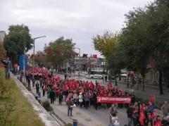 Edirne'de Cumhuriyet Yürüyüşü