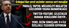 Erdoğan'dan Yerel Seçimler Sonrası Paralel Yapıya Şok Mesajlar! VİDEO