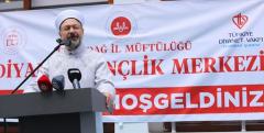 Diyanet İşleri Başkanı Ali Erbaş, Tekirdağ'da Diyanet Gençlik Merkezi'nin açılışını yaptı