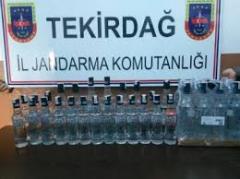 36 Şişe Sahte Rakı Ele Geçirildi