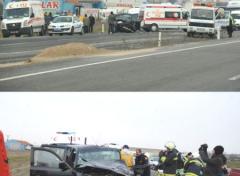 Edirne'de Meydana Gelen Trafik Kazasında 4 Kişi Yaralandı. 