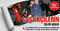 Zorunlu Kış Lastiği Lastikçilerin Yüzünü Güldürdü.