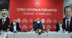 Bakan Soylu, güvenlik toplantısına katıldı