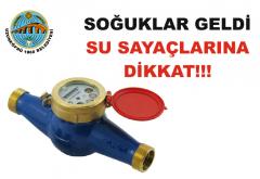 Su sayaclarına sıcak su dökmeyin