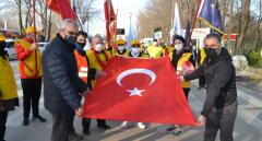 Edirne'den Çanakkale'ye yola çıktı