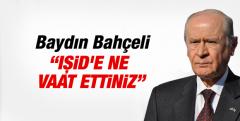 Bahçeli Yine Baydı: IŞİD'e Ne Verdiniz?