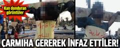 Kan Donduran Görüntüler! IŞİD Bombacıyı Çarmıha Gererek İnfaz Etti!