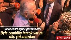 Ekmeleddin İhsanoğlu'na bir kadın tepki gösterdi