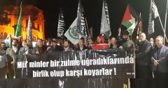 İSRAİL’İN SALDIRILARI EDİRNE’DE PROTESTO EDİLDİ