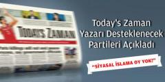 Today's Zaman Yazarı: Siyasal İslama Oy Yok!